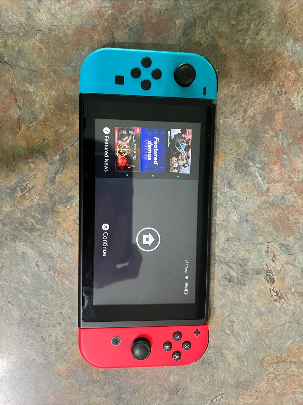 Nintendo Switch with Neon Blue & Neon Red Joy‑Con